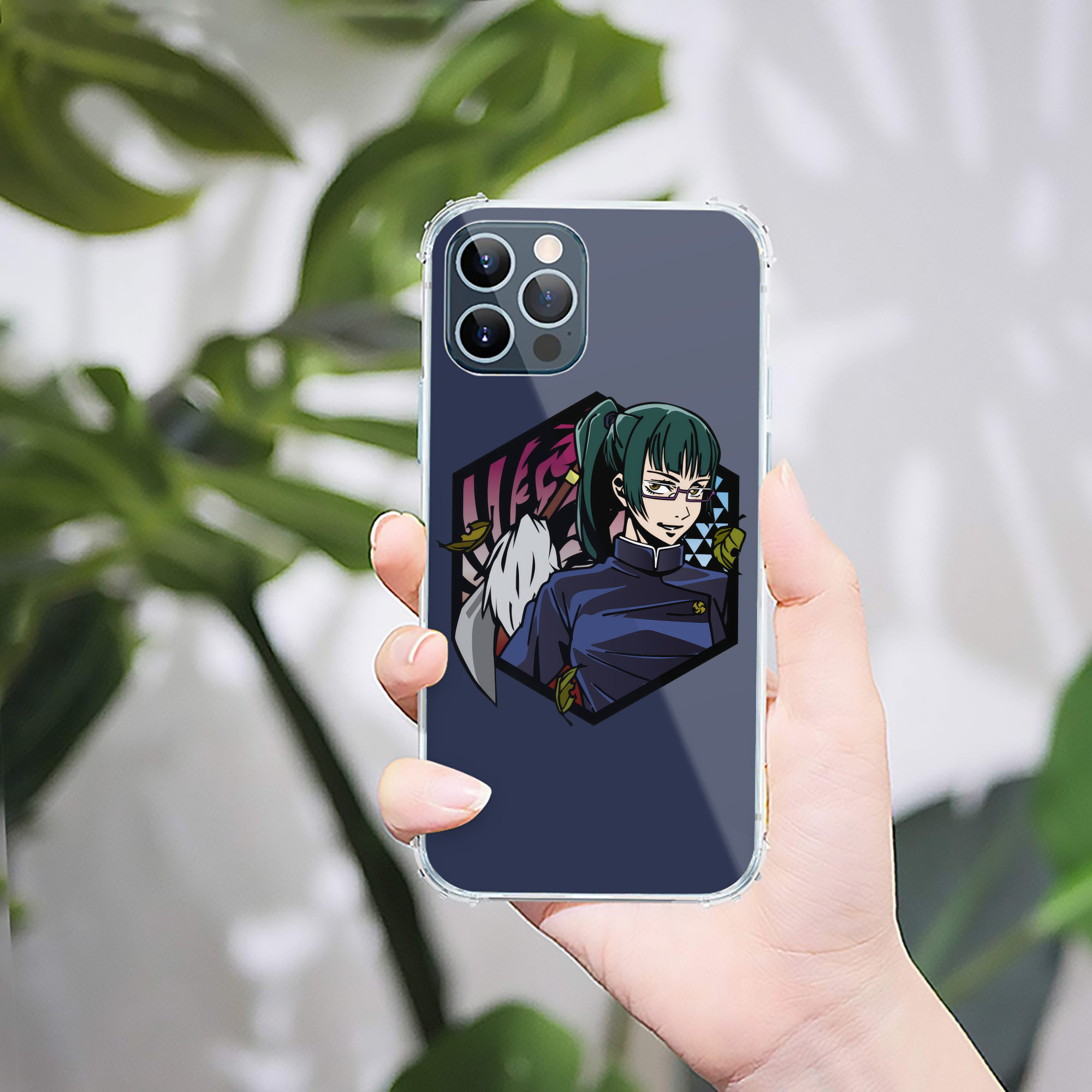（画像用） 呪術廻戦 Jujutsu Kaisen 【iPhone 12シリーズ対応】透明スマホケース（クリアソフトケース）